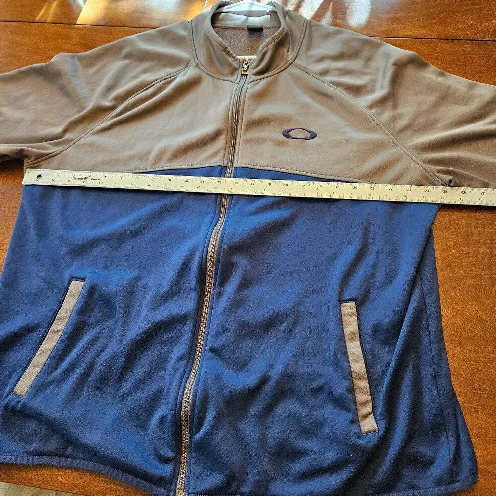 Vintage Oakley Men's "Track" Jacket, Gray/Blue, Sz XXL - Picture 15 of 16